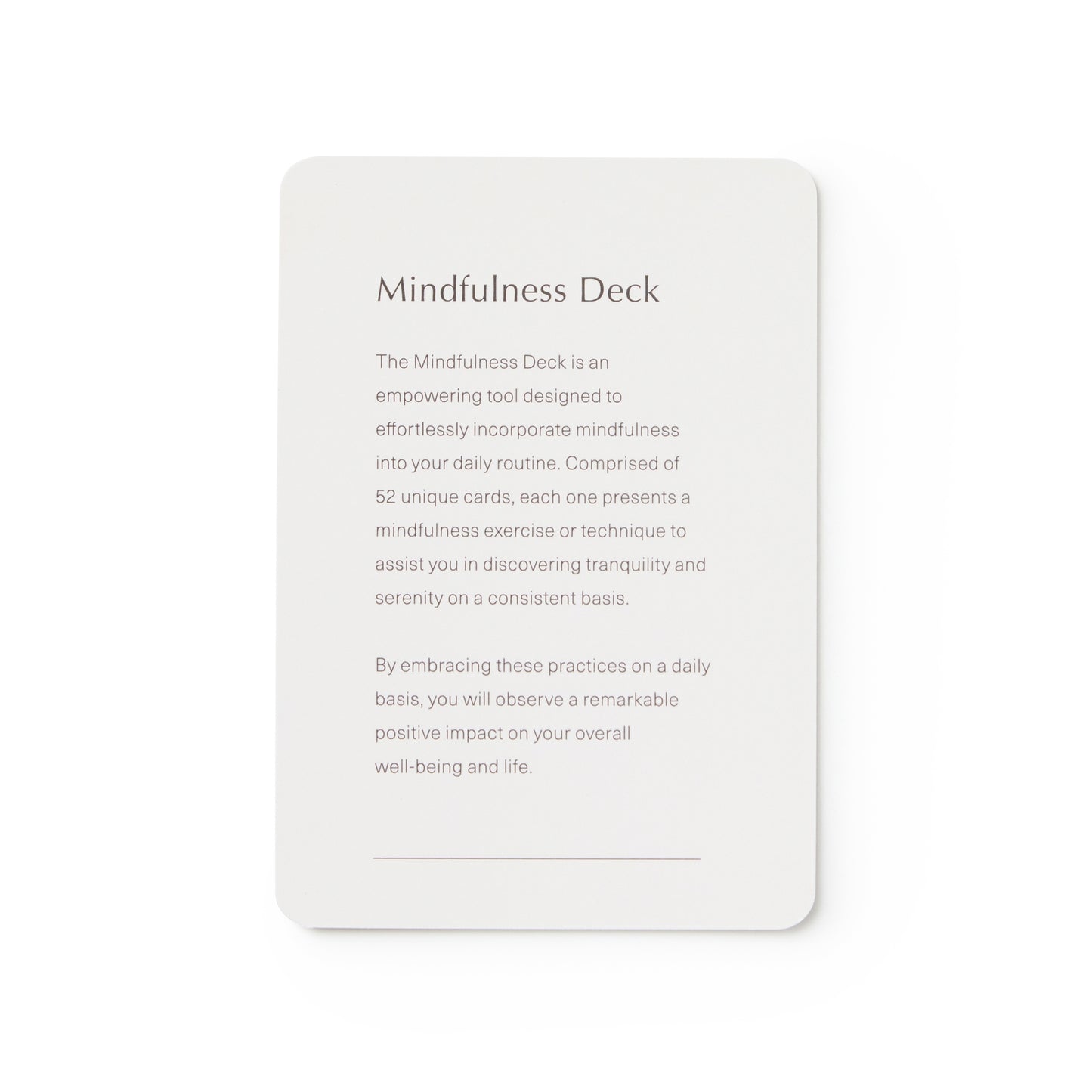 Mindfulness Meditation Cards